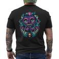 Cheshire Cat Alice In Wonderland Graphic T-Shirt mit Rückendruck