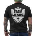 Christliches Team Jesus Mit Kreuz T-Shirt mit Rückendruck