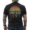Classico 32° Compleanno Idea Regalointage 1991 T-shirt da uomo con stampa posteriore