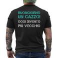 Compleanno Ironica Buongiorno Un Cazzo Regalo Uomo T-shirt da uomo con stampa posteriore