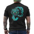 Con Disegno Di Gatto Del Cheshire Nel Paese Delle Merav T-shirt da uomo con stampa posteriore