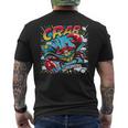 Con Grafica Divertente Del Supereroe Granchio T-shirt da uomo con stampa posteriore