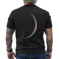Con Luna Mezzaluna Invecchiata Idea Regalo Per L'astronomia T-shirt da uomo con stampa posteriore