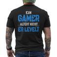 Console Player Ein Gamer Alter Nicht Er Levelt T-Shirt mit Rückendruck