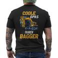 Coole Opas Fahren Bagger Digger Driver Grandpa T-Shirt mit Rückendruck