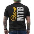 Cooles Mountainbike Retro Mtb Fans Geschenk Jungs Männer T-Shirt mit Rückendruck