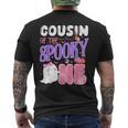 Cousin Of The Spooky One 1St Birthday Halloween Pink Ghost Men's T-shirt Back Print