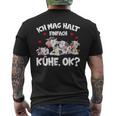 Cow Ich Mag Halt Einfach Cows Ok Bauer Cow T-Shirt mit Rückendruck