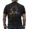 Cuffie Con Disegno Equalizzatore T-shirt da uomo con stampa posteriore