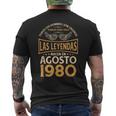 Cumpleaños Hombre Regalos Las Leyendas Agosto 1980 Camiseta Hombre Estampado Espalda