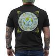 Cute Earth Holding Sapling Eco-Friendly Art Men's Back Print T-Shirt