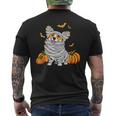 Cute Halloween Welsh Corgi Mummy Costume Dog Lover Pumpkin Men's T-shirt Back Print Cute Halloween Welsh Corgi Mummy Costume Dog Lover Pumpkin Men's T-shirt Back Print