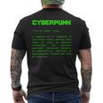 Cyberpunk Word Definition Cyberpunk Camiseta Hombre Estampado Espalda
