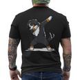 Dabbing Bovaro Del Bernese Dab Dance Cane T-shirt da uomo con stampa posteriore