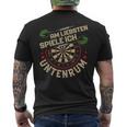 Dart Player Am Liebsten Spiele Ich Untertenrum T-Shirt mit Rückendruck