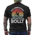 Das Leben Rockt Wenn Dein Zuhause Rollen Wheelchair Saying S T-Shirt mit Rückendruck