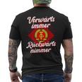 Ddr Orwärts Forward Immer Backward S T-Shirt mit Rückendruck