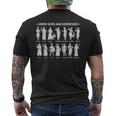 Dei E Dee Greche Antica Grecia Mitologia T-shirt da uomo con stampa posteriore