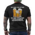 Der Mann Der Mythos Die Bier Trinkende Legende T-Shirt mit Rückendruck