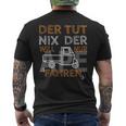 Der Tut Nix Will Nur Ape 50 Fahren I Ape Tm Saying Ape T-Shirt mit Rückendruck