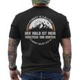 Der Wald Ist Meineheckeckor Idioten Wandern The Forest I T-Shirt mit Rückendruck