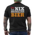 Der Will Nur Bier Biertrinker T-Shirt mit Rückendruck