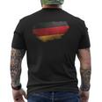 Deutsche Flagge Deutschland Fahne T-Shirt mit Rückendruck