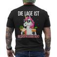 Die Lage Ist Besäufniserregend T-Shirt mit Rückendruck