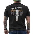 Be Different Alpaca Lama And Bats T-Shirt mit Rückendruck