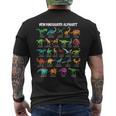 Dinosaur Types Alphabet A-Z Dino Abc T-Rex Dinosaur T-Shirt mit Rückendruck