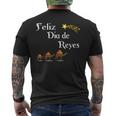 Diseño Navideño Feliz Día De Reyes Magos Feliz Navidad Camiseta Hombre Estampado Espalda