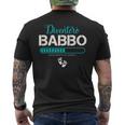 Diventerò Babbo 2024 Annuncio Gravidanza Futuro Papà Padre T-shirt da uomo con stampa posteriore
