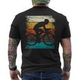 Divertente Bicicletta Retrò Bici Da Corsa Regalo Per Ciclisti T-shirt da uomo con stampa posteriore