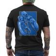 Divertente Jumpscare Aragosta Meme Blu Crostaceo T-shirt da uomo con stampa posteriore