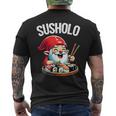 Divertente Nano Susholo Amante Del Sushi Kawaii Giapponese T-shirt da uomo con stampa posteriore