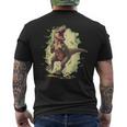 Divertido Jugador De FútbolRex Para Los Amantes De Los Dinosaurios Camiseta Hombre Estampado Espalda