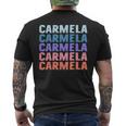 Divertido Regalo Nombre Carmela Personalizado Primer Nombre Camiseta Hombre Estampado Espalda