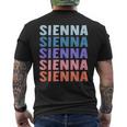 Divertido Regalo Nombre Sienna Personalizado Primer Nombre Camiseta Hombre Estampado Espalda