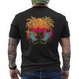 Divertimento Estivo In Spiaggia Tramonto T-shirt da uomo con stampa posteriore