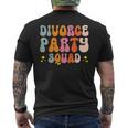 Divorce Party Squad Divorzio T-shirt da uomo con stampa posteriore