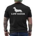 Dog Lover Low Rider Dachshund Tank Top Men's Back Print T-Shirt