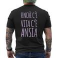 Donna Ansia Donna Divertente C'èita C'è Ansia Con Collo A T-shirt da uomo con stampa posteriore