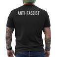 Donna Anti-Fascist Con Collo A T-shirt da uomo con stampa posteriore