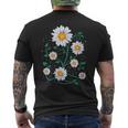 Donna Carino Margherite Estate Margherite Primavera Tempo Fiori Con Collo A T-shirt da uomo con stampa posteriore