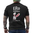 Donna Coniglio Regalo Divertente Normale Due Conigli Fa Con Collo A T-shirt da uomo con stampa posteriore