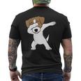 Donna Dabbing Jack Russell Terrier Con Collo A T-shirt da uomo con stampa posteriore
