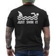 Donna Just Swim It Swimming Con Collo A T-shirt da uomo con stampa posteriore
