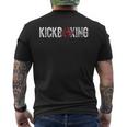 Donna Kickboxing Kick Boxing Allenamento Con Collo A T-shirt da uomo con stampa posteriore
