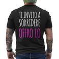 Donna Magliette Donna Manica Corta Divertenti Simpatiche Offro Io Con Collo A T-shirt da uomo con stampa posteriore