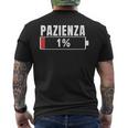 Donna Pazienza 1 Divertenti Frasi Maglia Regali Simpatiche Con Collo A T-shirt da uomo con stampa posteriore
